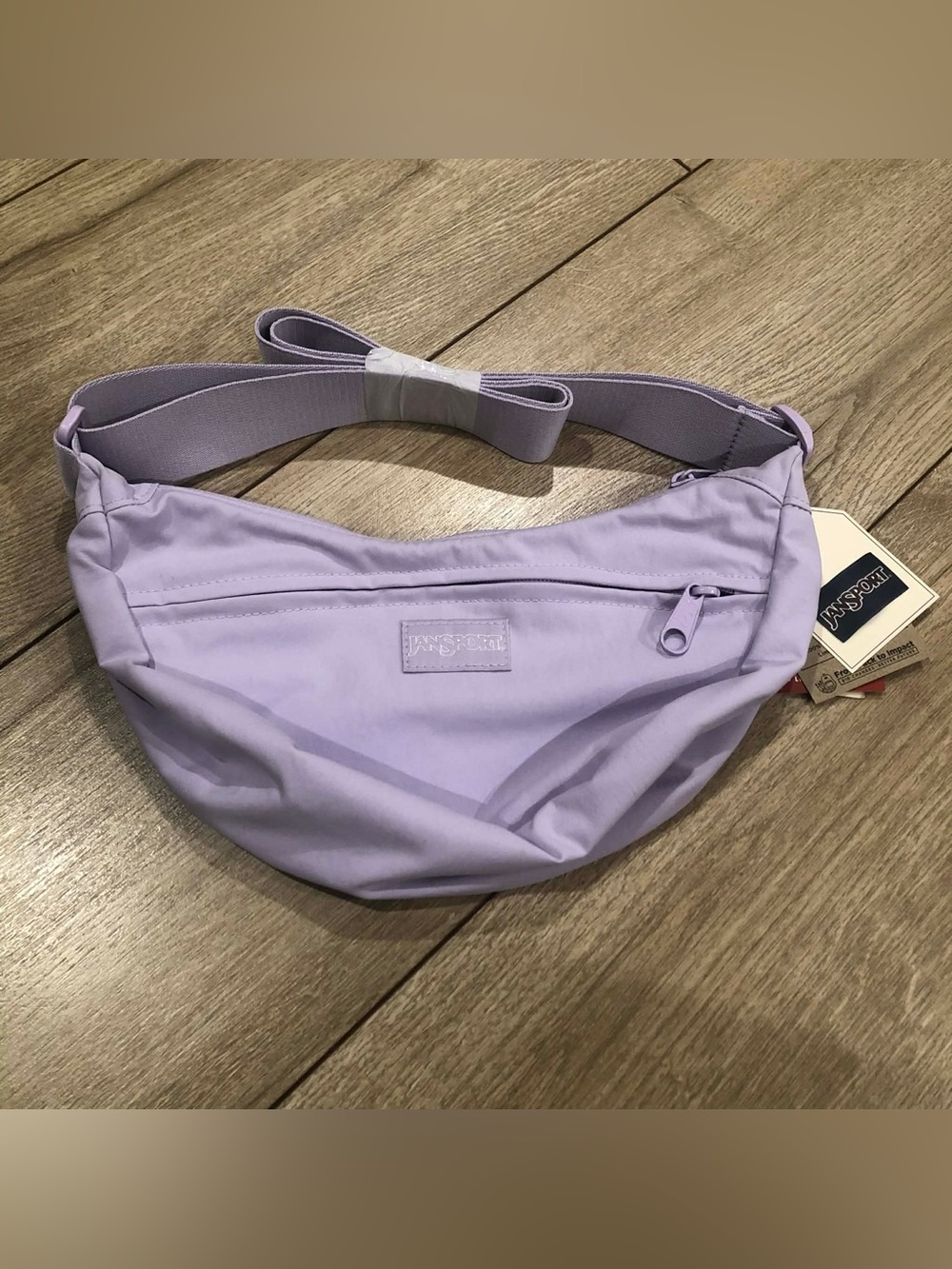 JanSport Unphased Soft Nylon Small Crossbody Bag - Pastel Lilac